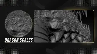 Sculpting And Detailing A Dragon With Blender VDM Brushes  + Model