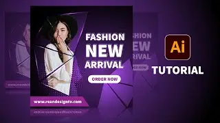 How to Design Fashion Banner in Adobe illustrator