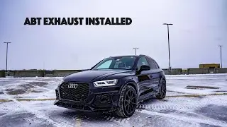 AUDI B9 SQ5 ABT Exhaust sound and 0 to 60 mph Hard Pulls (burble & crackle)