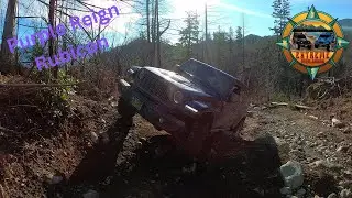 Снаряд Stock Purple Reign преодолевает ручей Хейл-Крик.