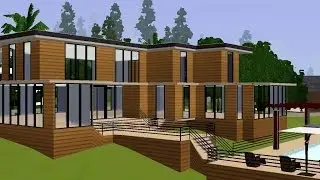 Modern house building - The sims 3 [HD]