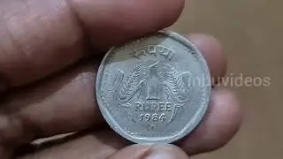 1984 one rupee coin value | Hyderabad mint | Language Kannada | inbuvideos