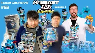 Reviewing All MrBeast Lab Swarms Series 1 Toys  - Podcast with Mark45 (Ep. 63)