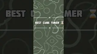 Top 3 best Cube Timer #cube #timer #viral #shorts