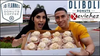 Epic Cheat Day #79 | Best Donut Shops in Orange County Oliboli & Jd Flannels Mukbang, Xevichez Sushi
