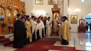 Doxology service at St Paraskevi Church (Brisbane), with His Eminence Archbishop Makarios
