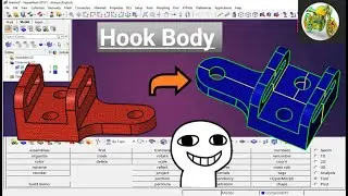 How to Hex Mesh in HyperMesh 2019 legacy version [step by step process] Part C (Hook Body)