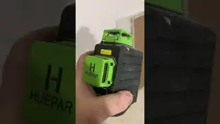 How to use laser level  #diy #carpentry #laserlevel #huepar