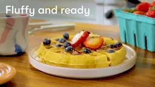 Waffle Maker with Nonstick Plates, Removable Drip Tray, | Cool Touch Handles, Stainless Steel