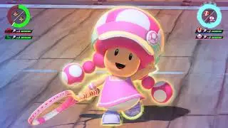 Mario Tennis Aces - Mario & Luigi VS Toad & Toadette - Savage Sea