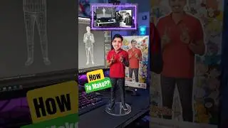 How To Make Viral Realistic PVC Figure on Desk Image 😱 #shorts #pvcfigure