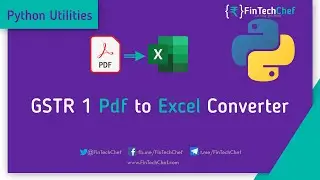 How to convert GSTR 1 pdf to excel | GSTR 1 pdf to excel converter | FinTechChef