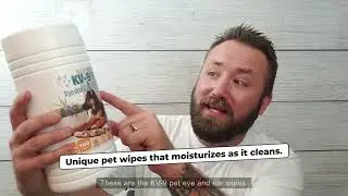 KIVEMA Dog Towels for Wet Fur and Muddy Paws. A roll of Non&ndash;Woven Thick Cloth Clean Dog Towel.