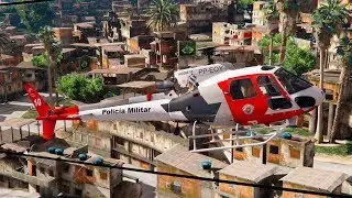 GTA 5 ROLEPLAY POLICIAL - OPERAÇÃO COM HELICÓPTERO ÁGUIA