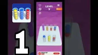 Sort It 3D | Gameplay Walkthrough Part 1 | Tutorial (Android, iOS)