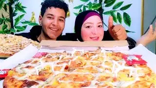 تحدي بيني وبين ميدو علي بيتزا حجم كبير بصوص الرانش  والعقاب 👌😱🤑بحبكم في الله حبايبي ❤️