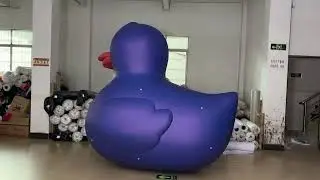 inflatable dark blue duck pvc balloon airtight duck animal balloon for sale