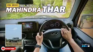 POV Drive | MAHINDRA THAR 4X4 | Diesel Automatic | Narrow road drive | Kerala road | Jonnxoo