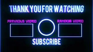 YouTube End Screen Template (Outro Template) For Free No Copyright | Easy to Use