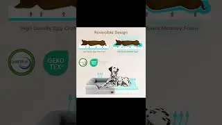 EHEYCIGA Orthopedic Dog Bed for Small Dogs, Waterproof Memory Foam Small Dog Beds with Sides