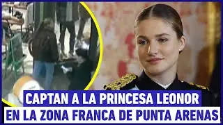 Princesa Leonor fue captada en la Zona Franca de Punta Arenas