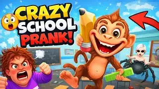 Teacher Shocked 😱 Monkey Student School Prank Game