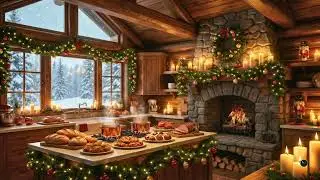 🔥 🍪🏠🎄Warm Christmas Kitchen Ambience | Cozy Holiday Cooking Sounds | 3 Hours🔥 🍪🏠🎄