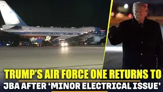 BREAKING: Trump's Air Force One lands safely after 'minor electrical issue,' Davos trip to continue