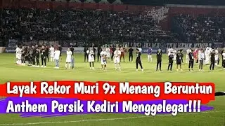 Atmosfer Anthem Persik Kediri Laga Terakhir di BRI Liga 1