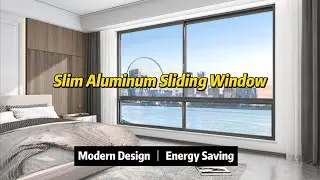 Slimline Aluminum Sliding Window #ModernWindowDesign #HomeImprovement #windowsanddoors