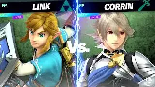 Super Smash Bros Ultimate Amiibo Fights Link vs the World EX vs Corrin