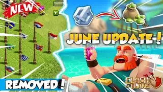 June Update - Convert Raid Medal to Gems, Flags Removed & many more l Clash of clans 2022
