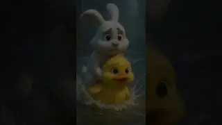 Ducky and Rabbit's Adventure story  #duck #cat #rabbit #ai #cuteanimals #animals #shorts #duckrescue