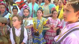 El Rocío 2017, Misa dedicada a los niños, Camino de vuelta, miércoles - Hdad de Sanlúcar de Bda.