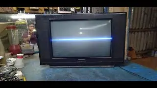 Sansui 21 inch ultra slim CRT TV, vertical problem repair,