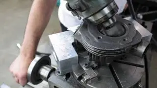 Machining a Hemisphere in Anders head. Mullins Chain Drive.