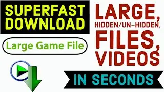 How to fast Download any Files, Video in one click | एक क्लिक में सुपर फास्ट कुछ भी डाउनलोड करें |