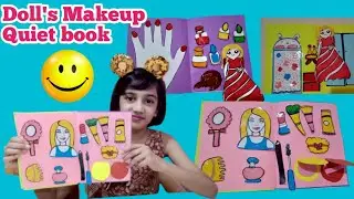 DIY Make-up Quiet Book । Paper Quiet Book। Playing with my handmade make-up Quiet Book