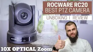 The best PTZ Camera in 2022? Rocware RC20 Review I Live streaming USB camera I 10X Optical Zoom