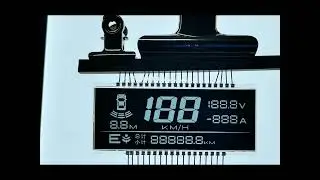Custom speedometer LCD display, VA Negative Transmissive 7-segment LCD screen