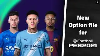 PES 2021 Option File 2027 | FOR PC PS4 PS5 Update