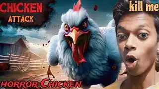 😨Horror Chicken 🐔 Is Back  (This Soo Horror) 💥😱 Want ⚰️☠️ me