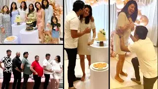 Actress Pranitha Subhash SUPER Cute Baby Shower || Pranitha Subhash Baby Bump || Silver Screen