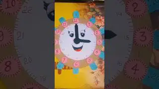 clock making with cardboard # children learning clock⏰#