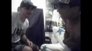 Dalsin e Bruno Loppez dia da grava&ccedil;&atilde;o de Granola