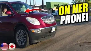 DISTRACTED AMAZON DRIVER CRASHES WHILE ON PHONE - 1032 | Driving Fails