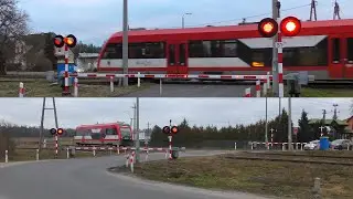 [4K] Przejazd kolejowy, Szlachta ul. Przemysłowa | Polish railroad crossing