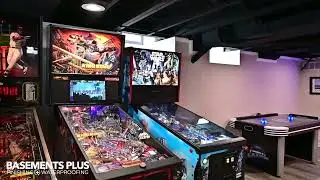 Finished Basement with a Fun Game Area in Beverly Hills, MI