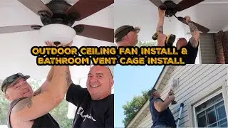 Outdoor Ceiling Fan & Bathroom Vent Cage Install