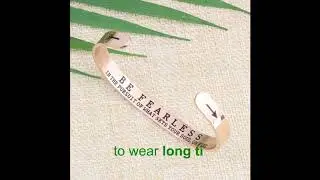 Joycuff Be fearless inspirational bracelets